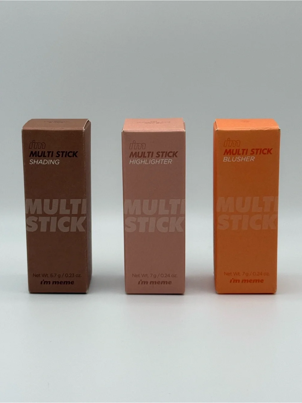 i’m meme Multi Stick Set (3 pcs) – Contour, Highlighter, Blusher